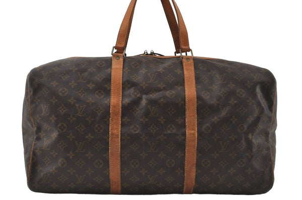 Authentic Louis Vuitton Monogram Sac Souple55 Hand Boston Bag M41622 LV 9108I