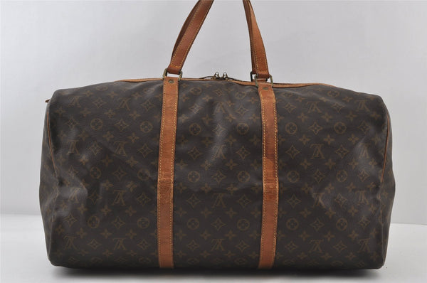 Authentic Louis Vuitton Monogram Sac Souple55 Hand Boston Bag M41622 LV 9108I