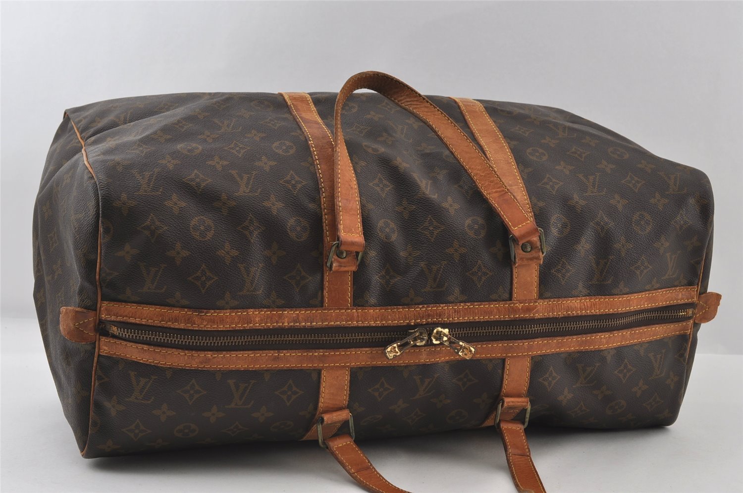 Authentic Louis Vuitton Monogram Sac Souple55 Hand Boston Bag M41622 LV 9108I