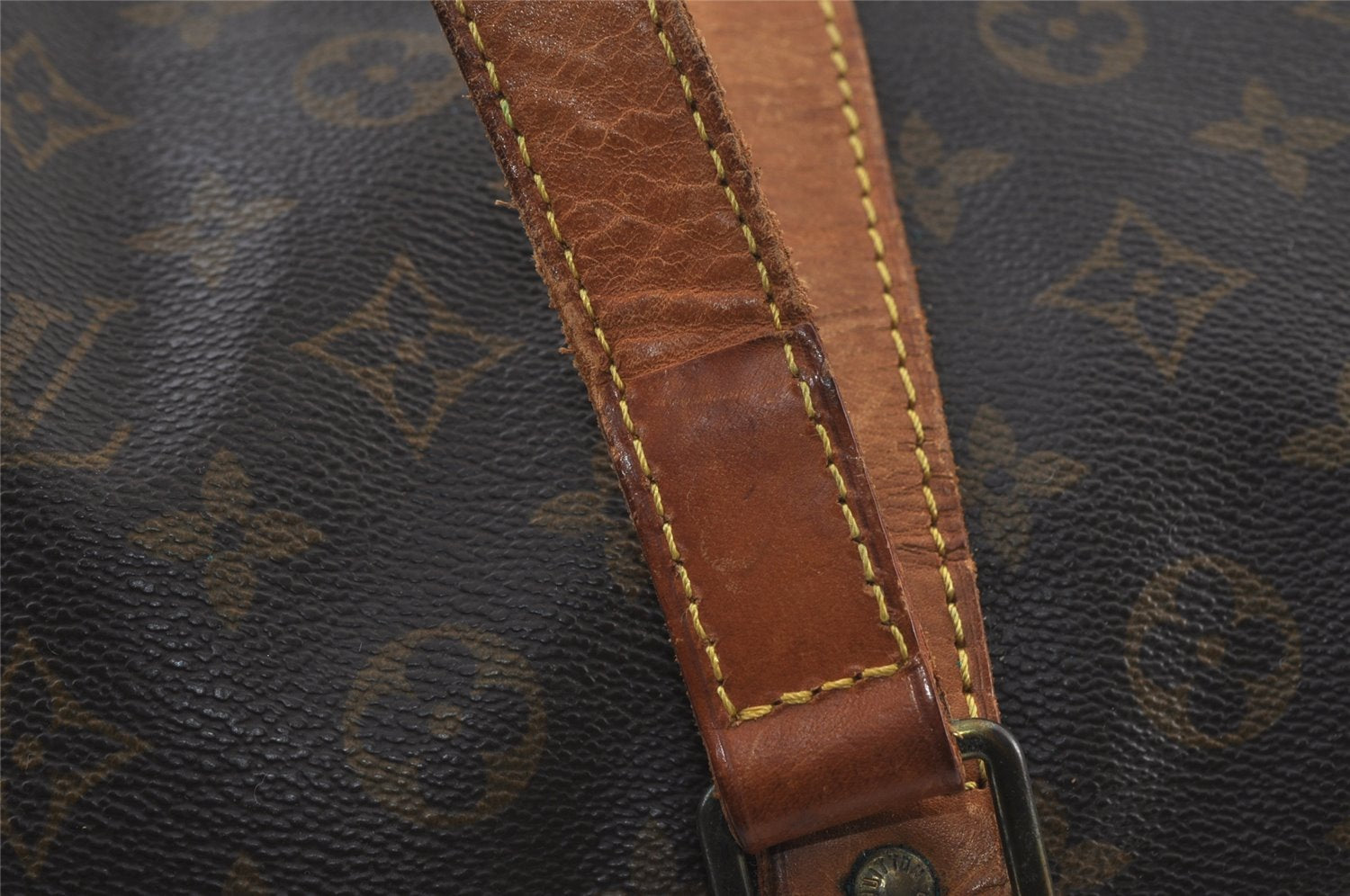 Authentic Louis Vuitton Monogram Sac Souple55 Hand Boston Bag M41622 LV 9108I