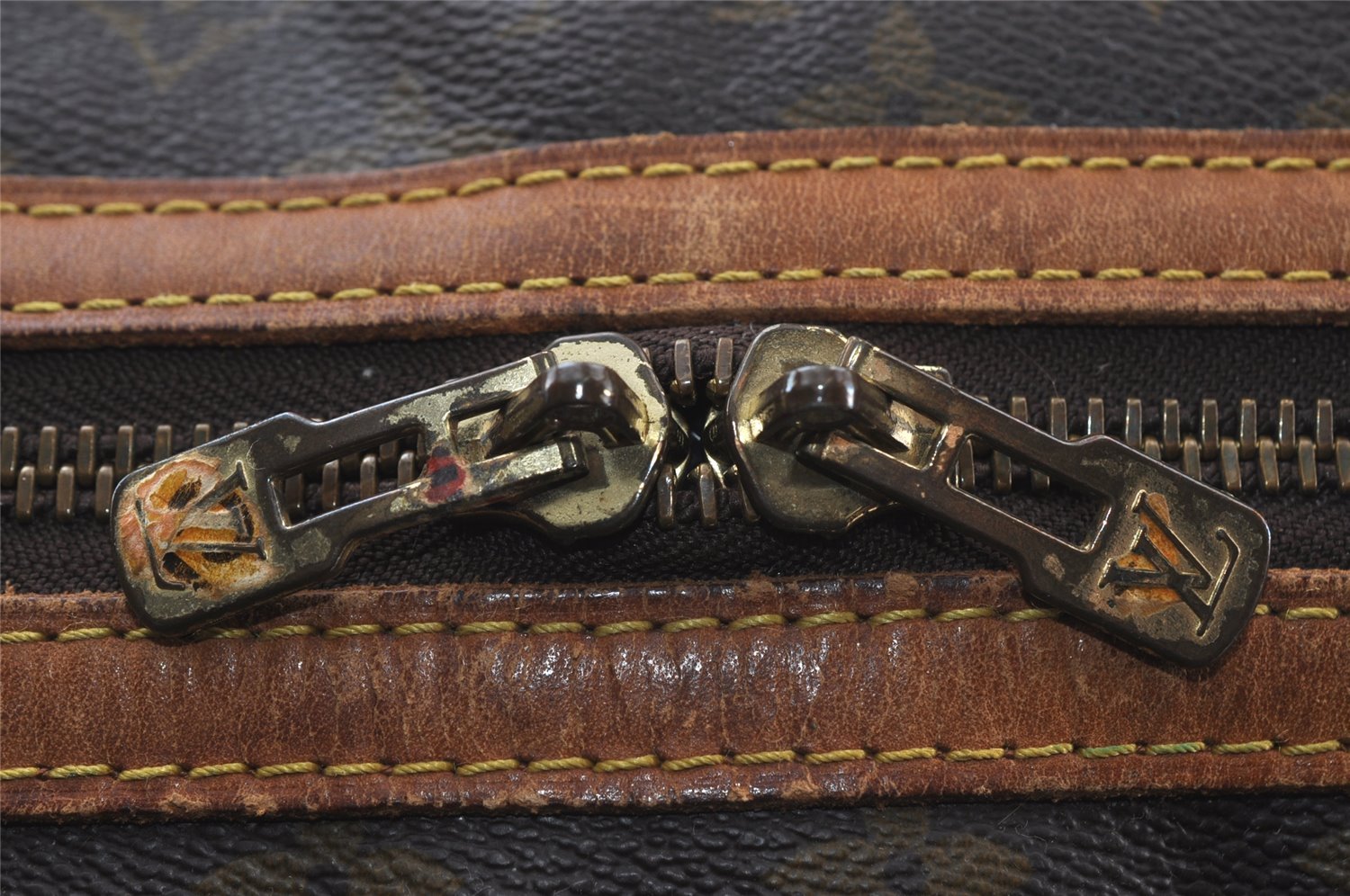 Authentic Louis Vuitton Monogram Sac Souple55 Hand Boston Bag M41622 LV 9108I