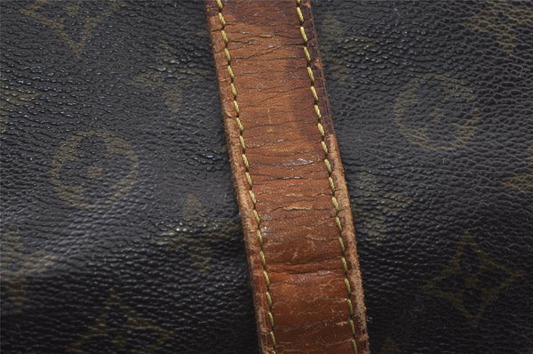 Authentic Louis Vuitton Monogram Sac Souple55 Hand Boston Bag M41622 LV 9108I