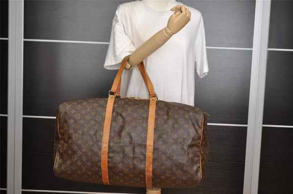 Authentic Louis Vuitton Monogram Sac Souple55 Hand Boston Bag M41622 LV 9108I