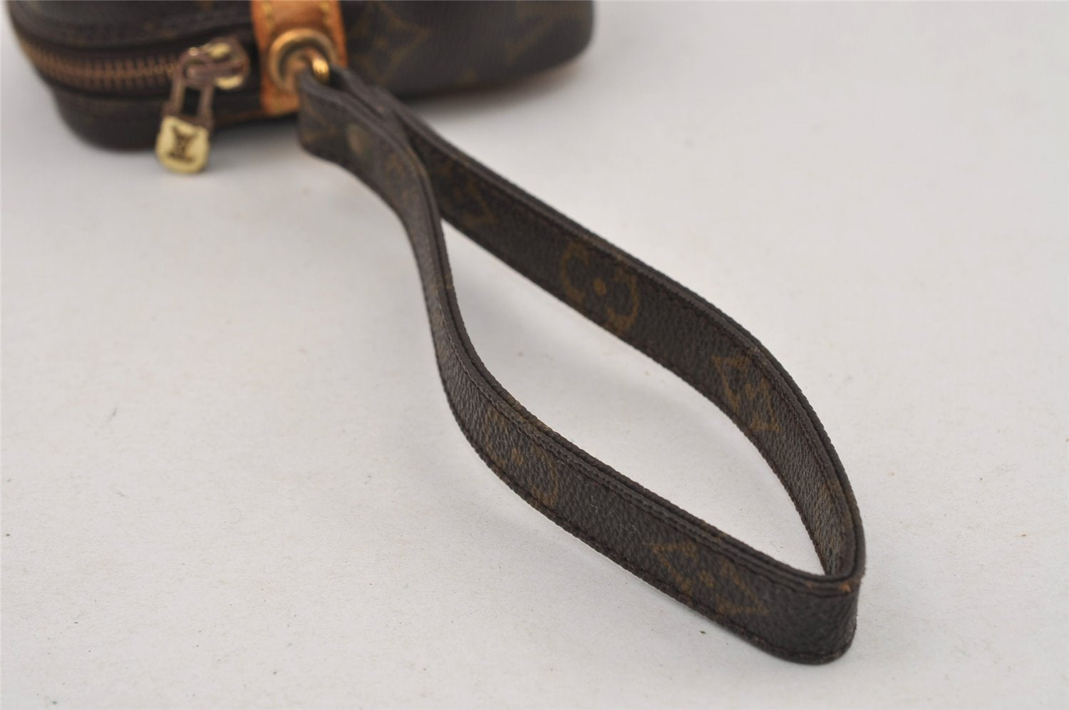 Authentic Louis Vuitton Monogram Marly Dragonne PM M51827 Clutch Hand Bag 9110I