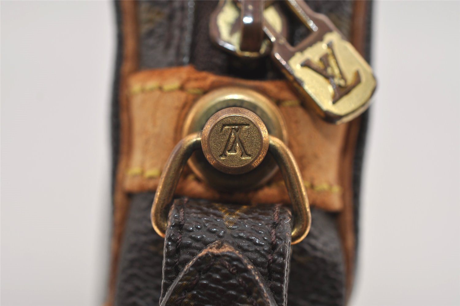 Authentic Louis Vuitton Monogram Marly Dragonne PM M51827 Clutch Hand Bag 9110I