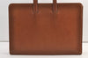 Authentic Burberrys Vintage Leather Briefcase Business Hand Bag Brown 9110J