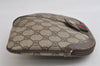 Authentic GUCCI Web Sherry Line Shoulder Bag GG PVC Leather Brown Junk 9112I