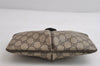 Authentic GUCCI Web Sherry Line Shoulder Bag GG PVC Leather Brown Junk 9112I