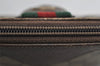Authentic GUCCI Web Sherry Line Shoulder Bag GG PVC Leather Brown Junk 9112I