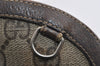 Authentic GUCCI Web Sherry Line Shoulder Bag GG PVC Leather Brown Junk 9112I