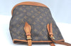 Authentic Louis Vuitton Monogram Bucket PM Shoulder Tote Bag M42238 Junk 9113H