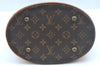 Authentic Louis Vuitton Monogram Bucket PM Shoulder Tote Bag M42238 Junk 9113H