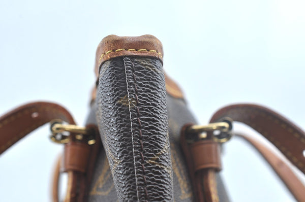 Authentic Louis Vuitton Monogram Bucket PM Shoulder Tote Bag M42238 Junk 9113H