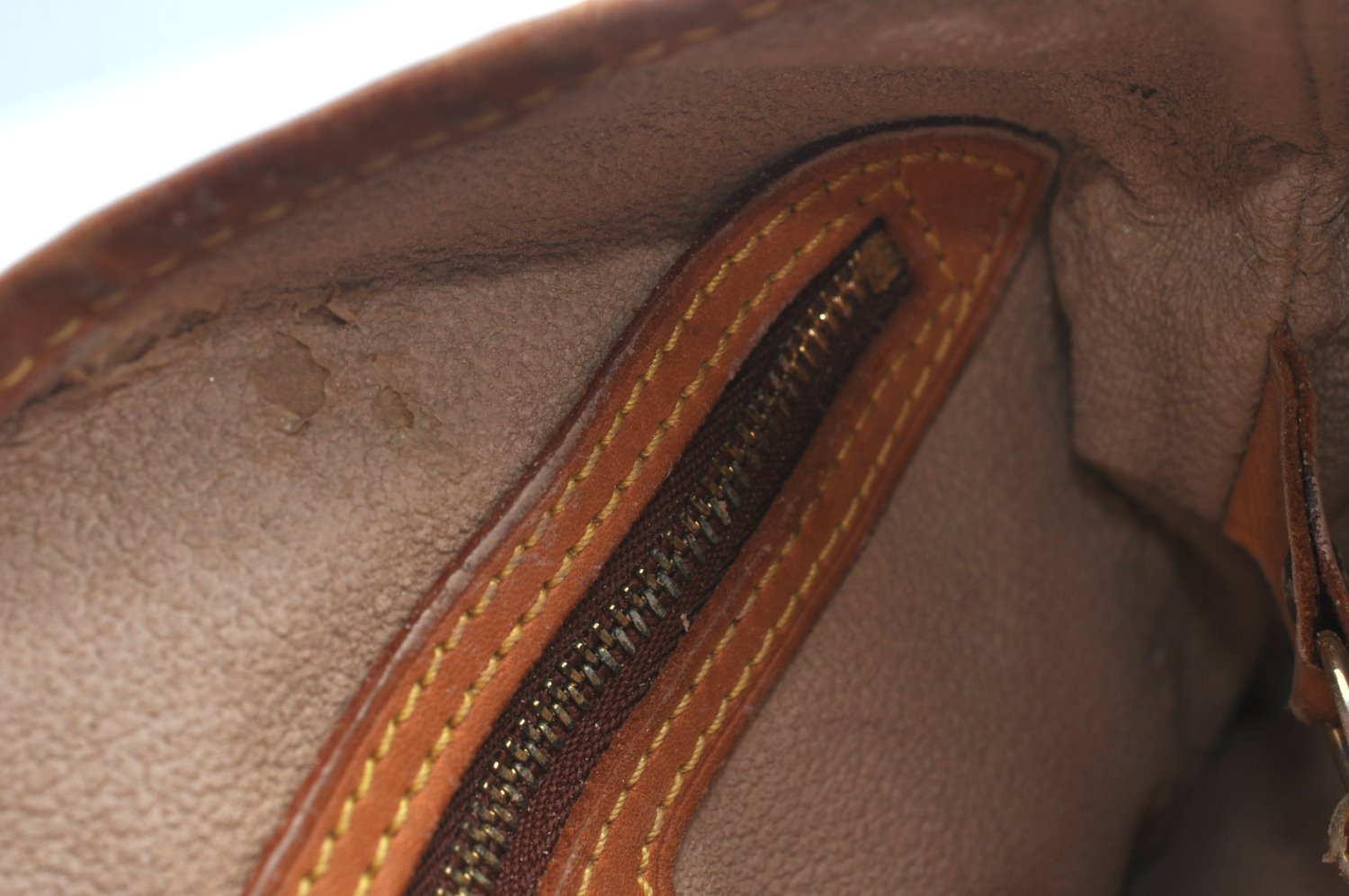 Authentic Louis Vuitton Monogram Bucket PM Shoulder Tote Bag M42238 Junk 9113H