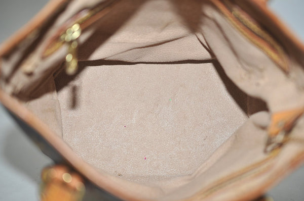 Authentic Louis Vuitton Monogram Bucket PM Shoulder Tote Bag M42238 Junk 9113H