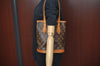 Authentic Louis Vuitton Monogram Bucket PM Shoulder Tote Bag M42238 Junk 9113H