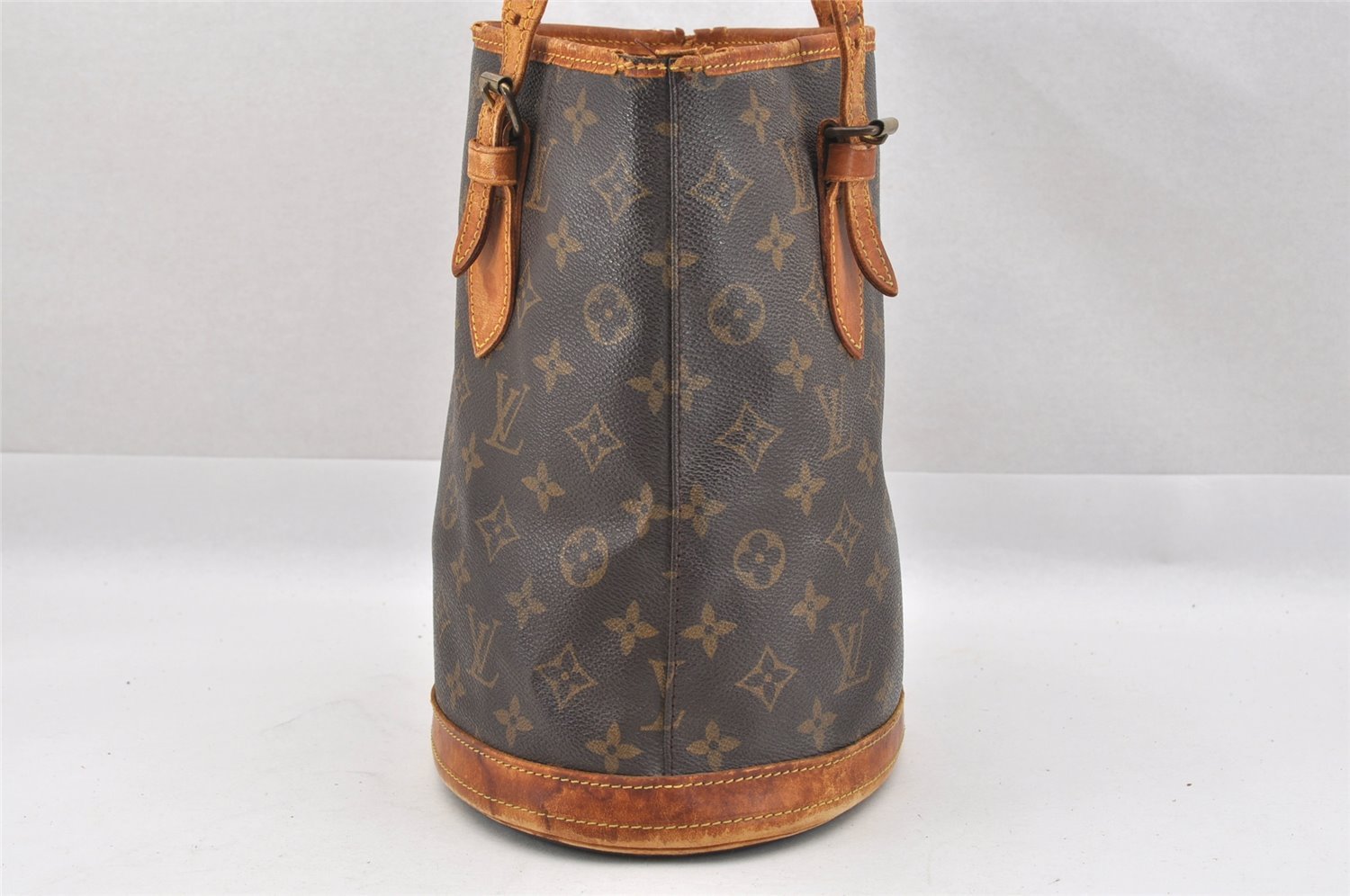 Authentic Louis Vuitton Monogram Bucket PM Shoulder Bag Old Model Junk 9115I