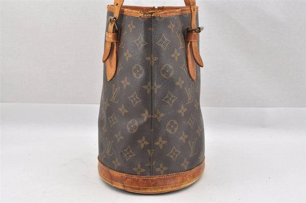 Authentic Louis Vuitton Monogram Bucket PM Shoulder Bag Old Model Junk 9115I