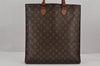 Authentic Louis Vuitton Monogram Sac Plat Hand Tote Bag Old Model LV 9115J
