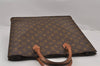 Authentic Louis Vuitton Monogram Sac Plat Hand Tote Bag Old Model LV 9115J