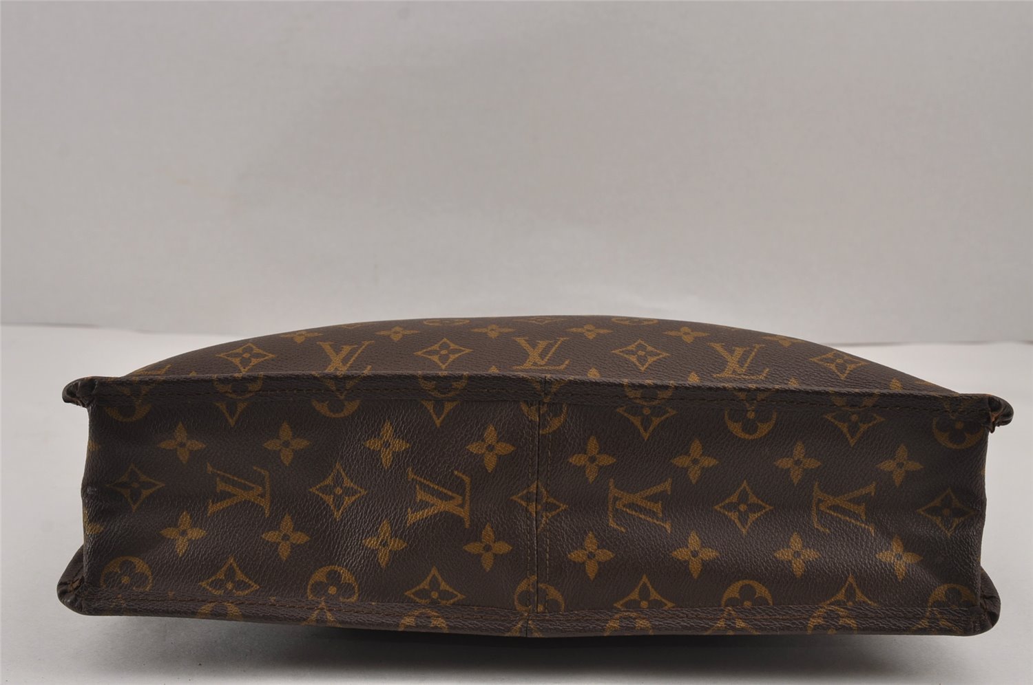 Authentic Louis Vuitton Monogram Sac Plat Hand Tote Bag Old Model LV 9115J