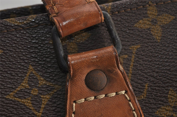 Authentic Louis Vuitton Monogram Sac Plat Hand Tote Bag Old Model LV 9115J