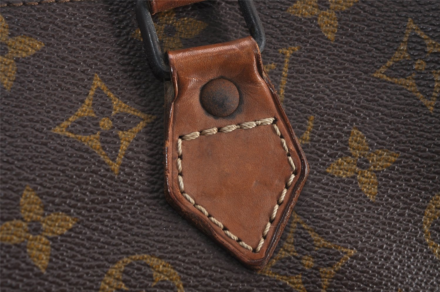 Authentic Louis Vuitton Monogram Sac Plat Hand Tote Bag Old Model LV 9115J