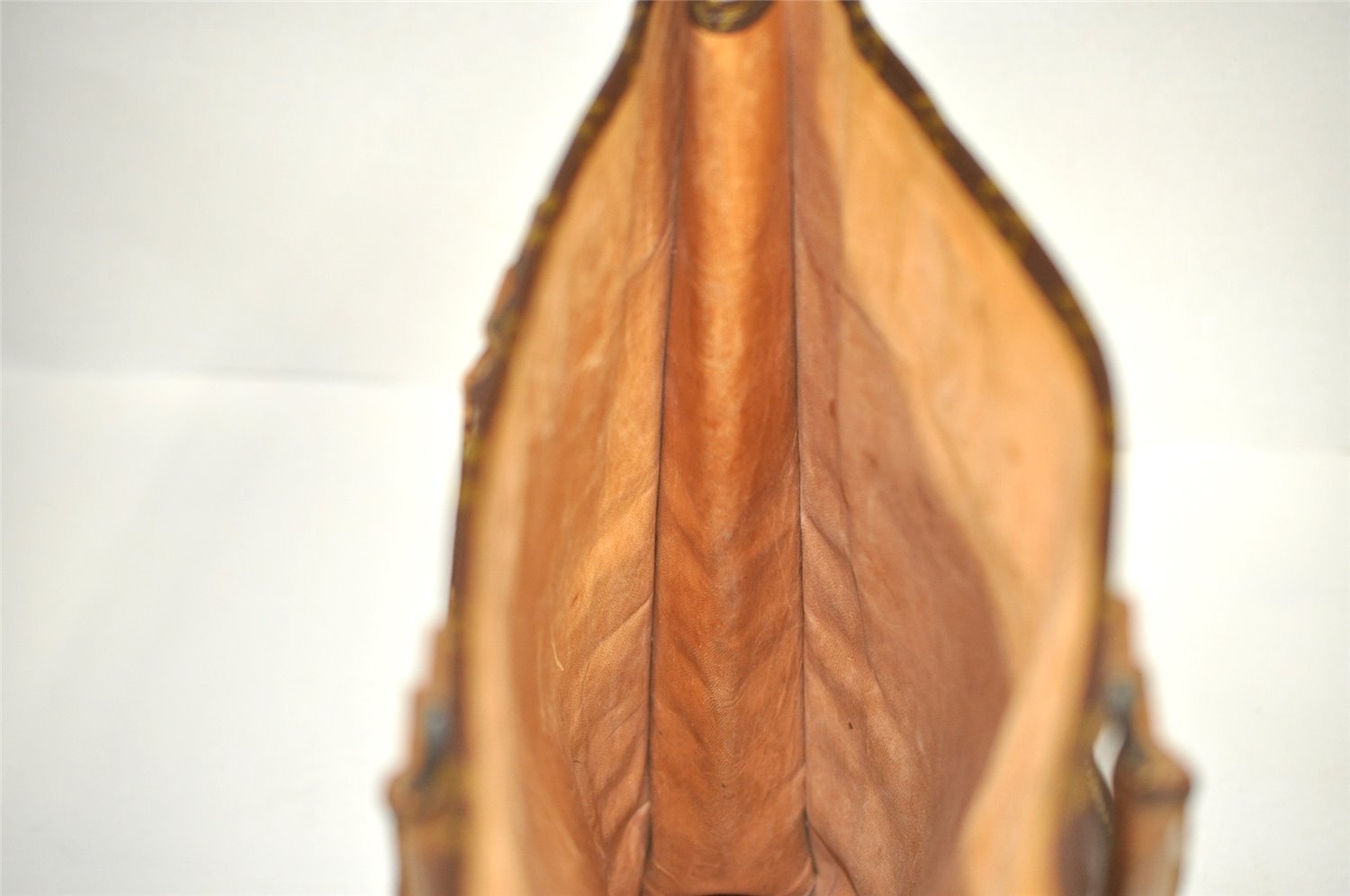 Authentic Louis Vuitton Monogram Sac Plat Hand Tote Bag Old Model LV 9115J