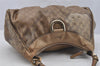Authentic GUCCI GG Crystal Abbey Shoulder Hand Bag PVC Leather 189833 Gold 9116I
