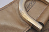 Authentic GUCCI GG Crystal Abbey Shoulder Hand Bag PVC Leather 189833 Gold 9116I