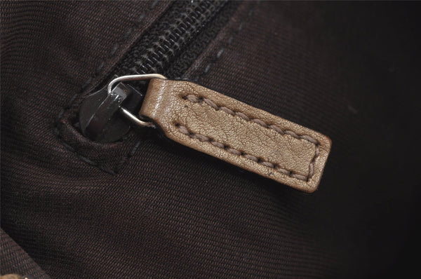 Authentic GUCCI GG Crystal Abbey Shoulder Hand Bag PVC Leather 189833 Gold 9116I