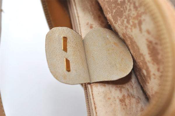 Authentic GUCCI Micro GG PVC Leather Shoulder Bag Purse Brown Junk 9117I