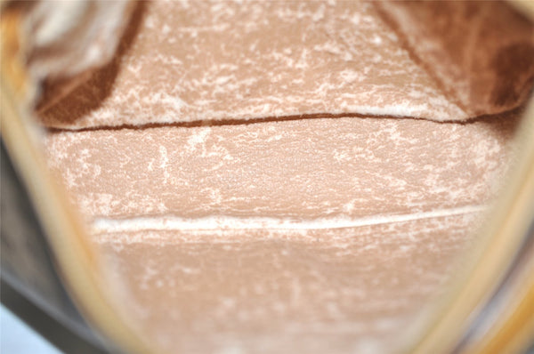 Authentic GUCCI Micro GG PVC Leather Shoulder Bag Purse Brown Junk 9117I