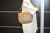 Authentic GUCCI Micro GG PVC Leather Shoulder Bag Purse Brown Junk 9117I