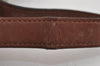 Authentic Burberrys Vintage Leather Clutch Hand Bag Purse Brown 9117J