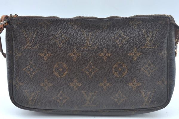 Authentic Louis Vuitton Monogram Pochette Accessoires Pouch M51980 Junk 9119I