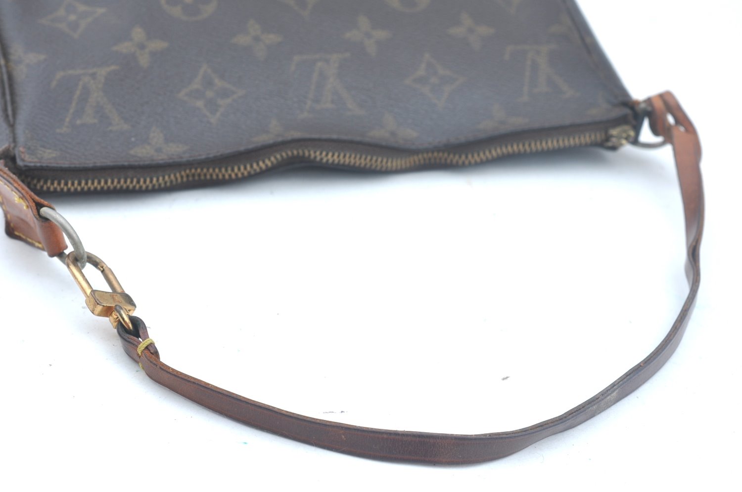 Authentic Louis Vuitton Monogram Pochette Accessoires Pouch M51980 Junk 9119I