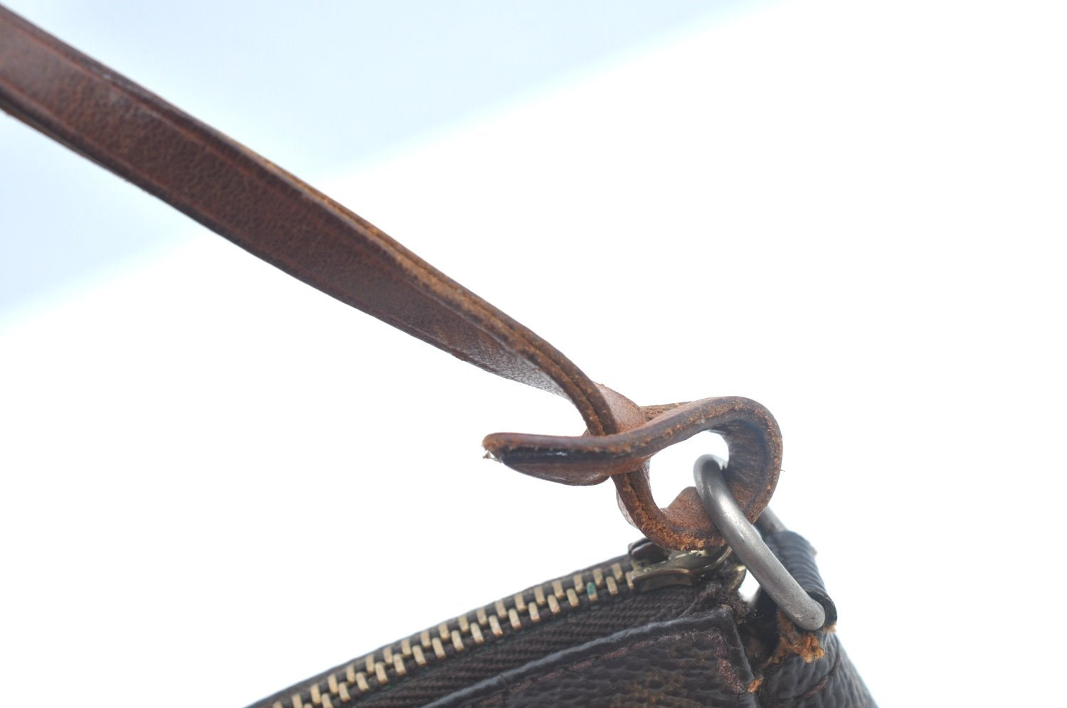 Authentic Louis Vuitton Monogram Pochette Accessoires Pouch M51980 Junk 9119I