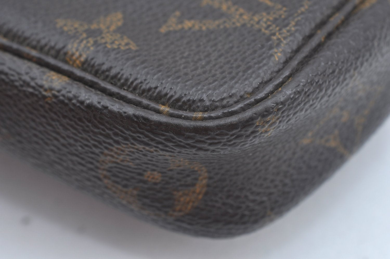 Authentic Louis Vuitton Monogram Pochette Accessoires Pouch M51980 Junk 9119I