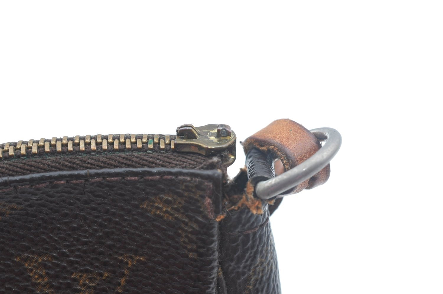 Authentic Louis Vuitton Monogram Pochette Accessoires Pouch M51980 Junk 9119I