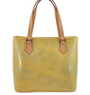 Authentic Louis Vuitton Vernis Houston Shoulder Hand Bag Yellow M91053 LV 9120I