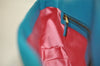 Authentic GUCCI GG Marmont Chain Shoulder Cross Bag Velour 443497 Blue 9121I