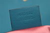 Authentic GUCCI GG Marmont Chain Shoulder Cross Bag Velour 443497 Blue 9121I