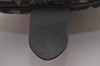 Authentic Christian Dior Trotter Hand Boston Bag Canvas Leather Blue 9122I