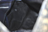 Authentic Christian Dior Trotter Hand Boston Bag Canvas Leather Blue 9122I