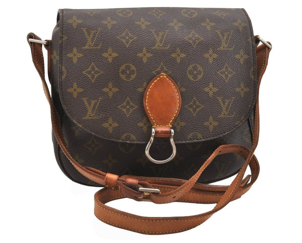 Auth Louis Vuitton Monogram Saint Cloud GM Shoulder Cross Bag Old Model LV 9123I