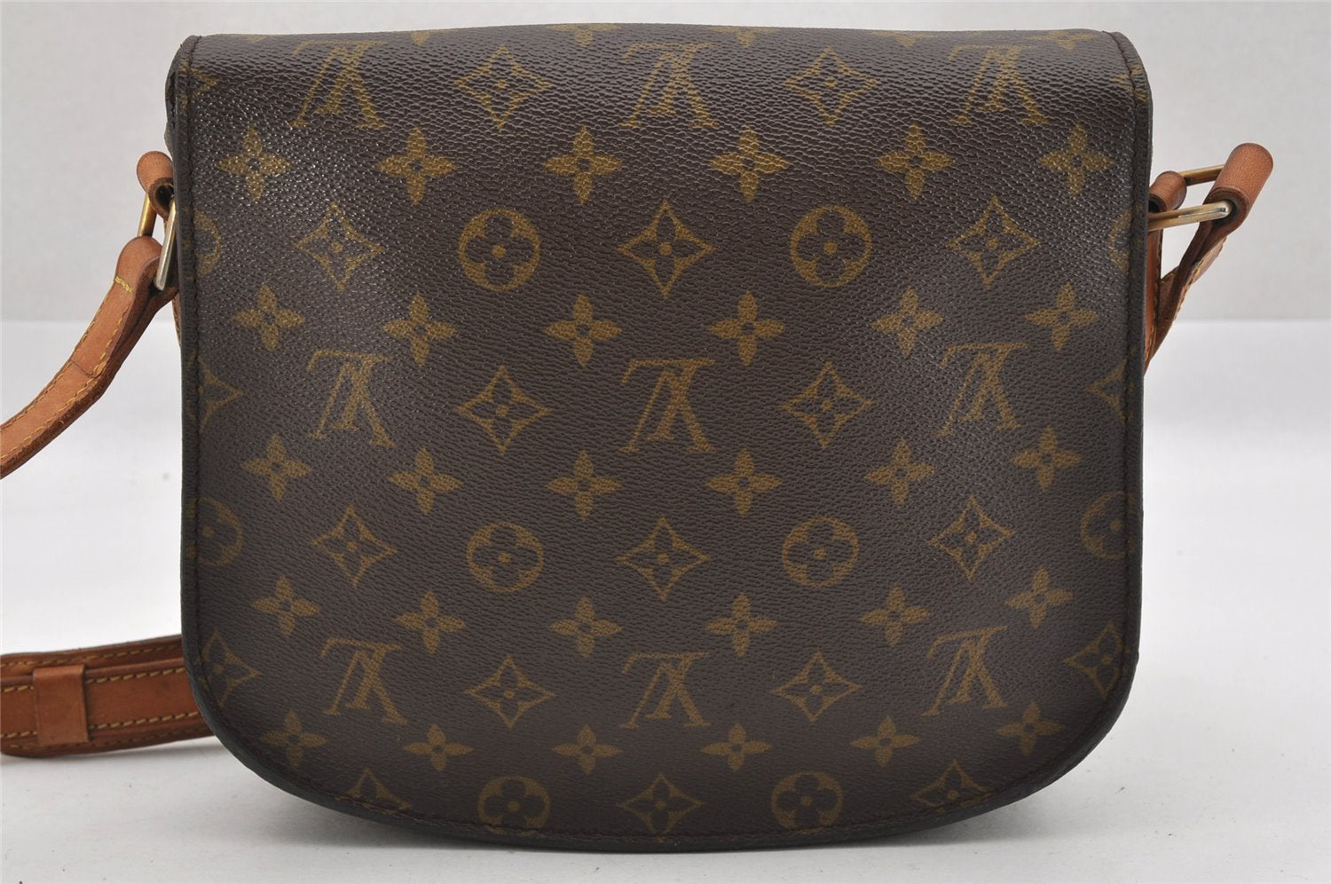 Auth Louis Vuitton Monogram Saint Cloud GM Shoulder Cross Bag Old Model LV 9123I