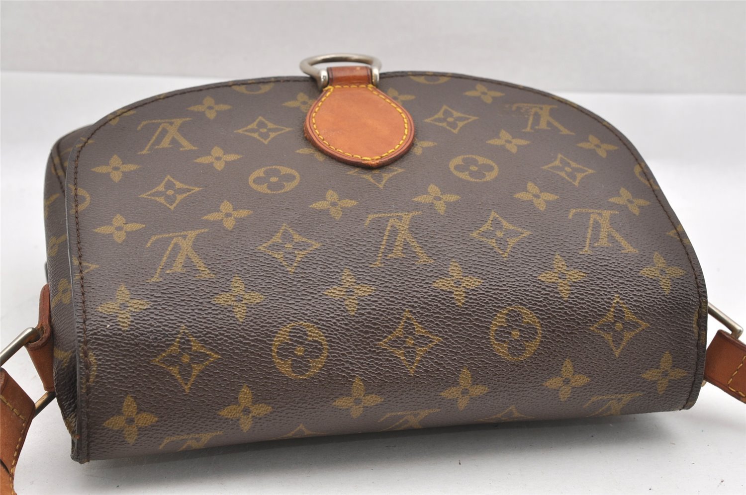 Auth Louis Vuitton Monogram Saint Cloud GM Shoulder Cross Bag Old Model LV 9123I