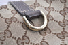 Authentic GUCCI New Britt Shoulder Tote Bag GG Canvas Leather 169945 Brown 9124I