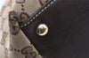 Authentic GUCCI New Britt Shoulder Tote Bag GG Canvas Leather 169945 Brown 9124I